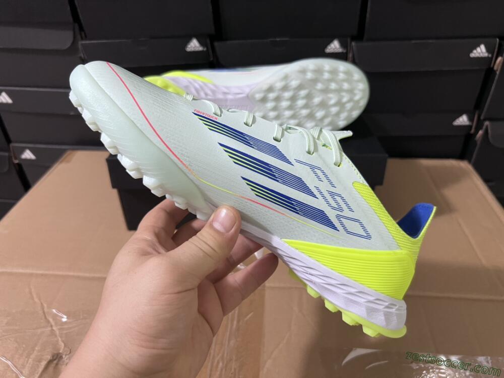 Adidas F50 Elite TF Low-Tops Soccer Shoes - Jade/Blue/Yellow