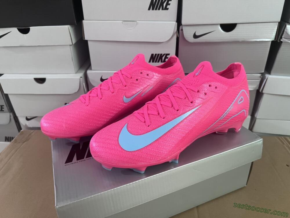 Nike Air Zoom Mercurial Vapor 16 Elite FG Low-Tops Soccer Cleats - Red/Jade