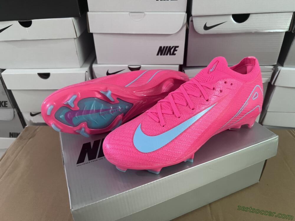 Nike Air Zoom Mercurial Vapor 16 Elite FG Low-Tops Soccer Cleats - Red/Jade
