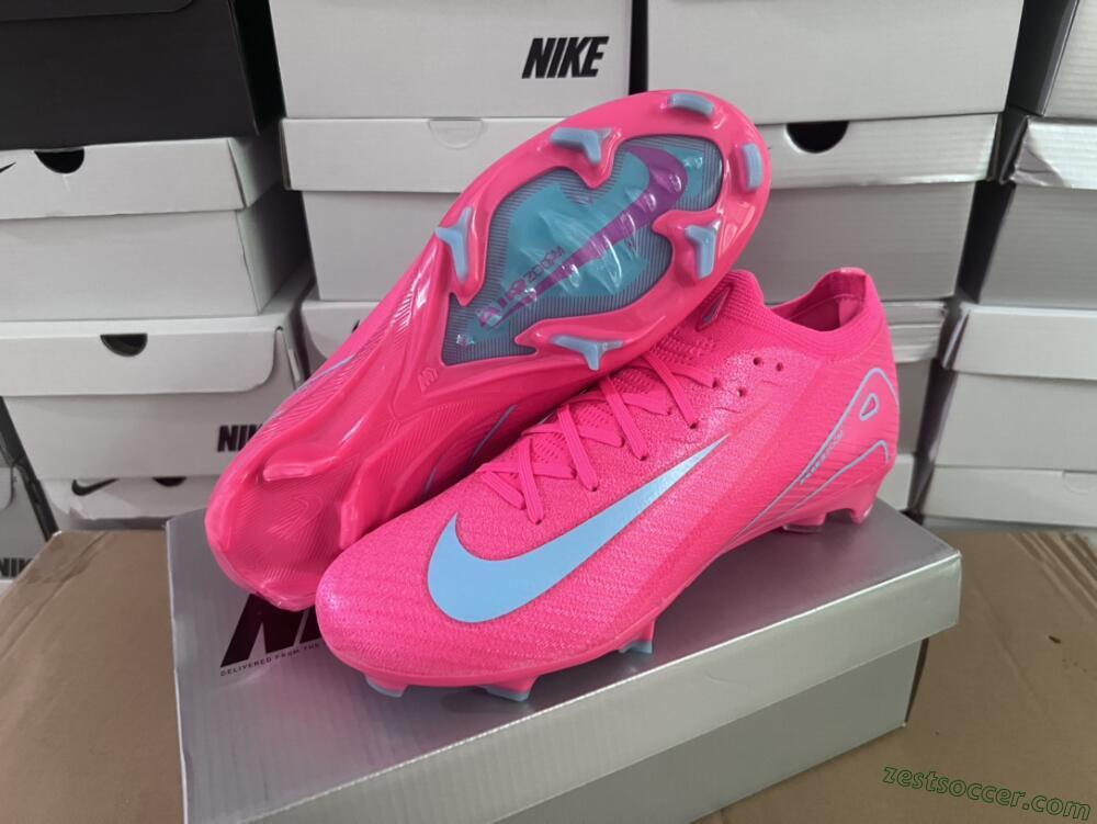 Nike Air Zoom Mercurial Vapor 16 Elite FG Low-Tops Soccer Cleats - Red/Jade