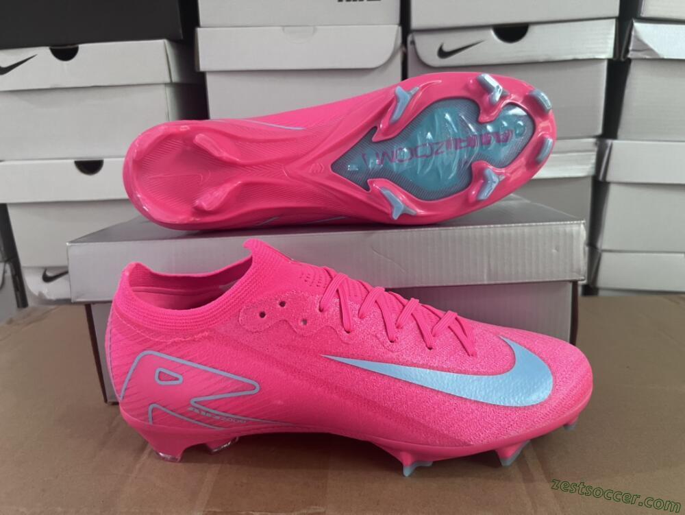 Nike Air Zoom Mercurial Vapor 16 Elite FG Low-Tops Soccer Cleats - Red/Jade