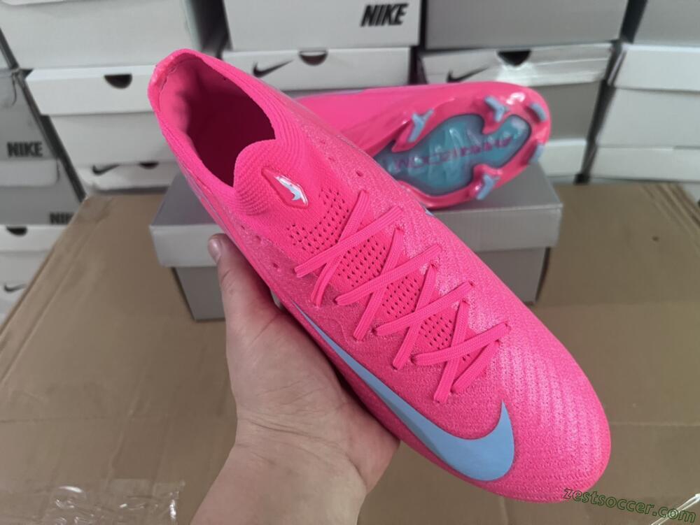 Nike Air Zoom Mercurial Vapor 16 Elite FG Low-Tops Soccer Cleats - Red/Jade