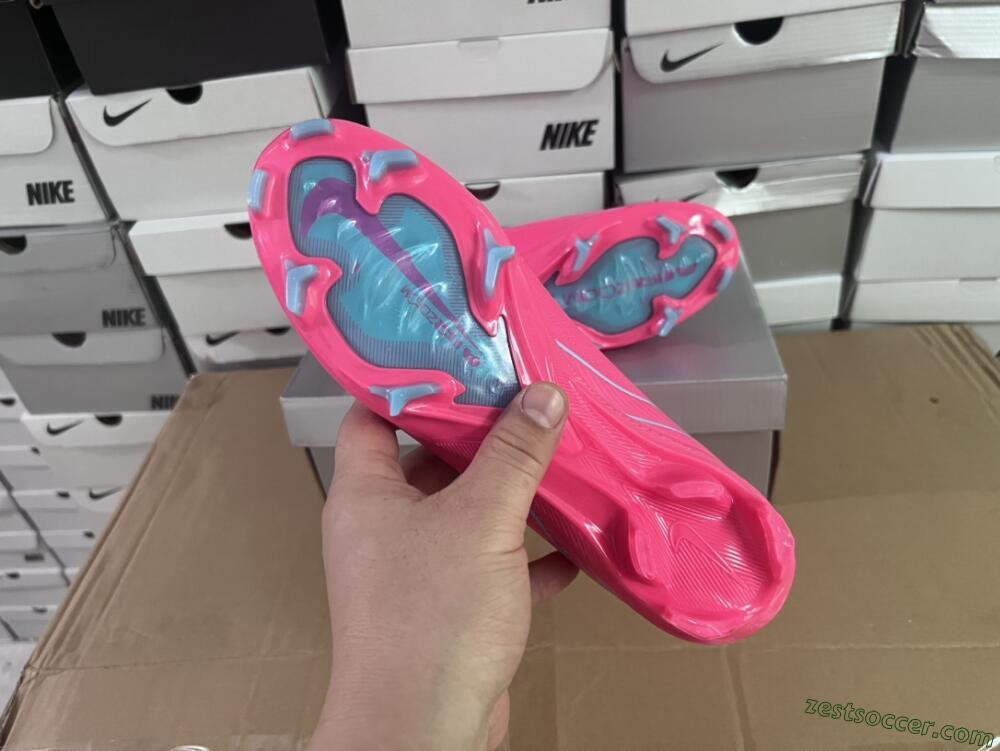 Nike Air Zoom Mercurial Superfly 16 Elite FG High-Tops Soccer Cleats - Pink/Mint