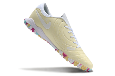 Nike Tiempo Legend 10 Pro TF Low-Tops Soccer Shoes - Beige/White/Rainbow