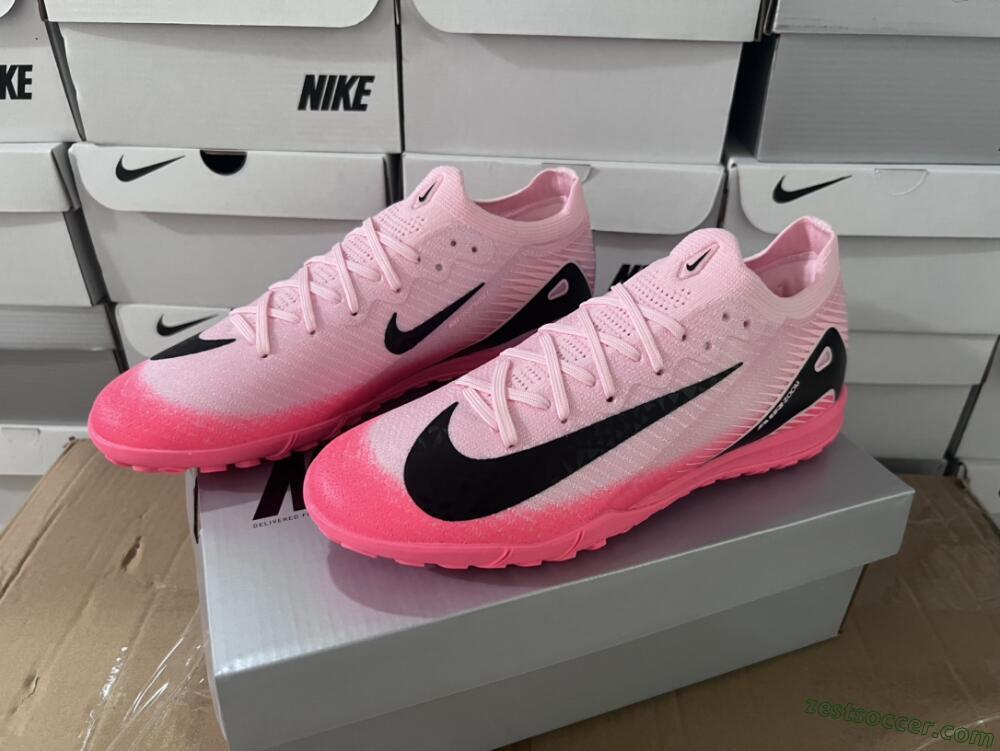 Nike Air Zoom Mercurial Vapor 16 Elite TF Low-Tops Soccer Shoes - Pink/White