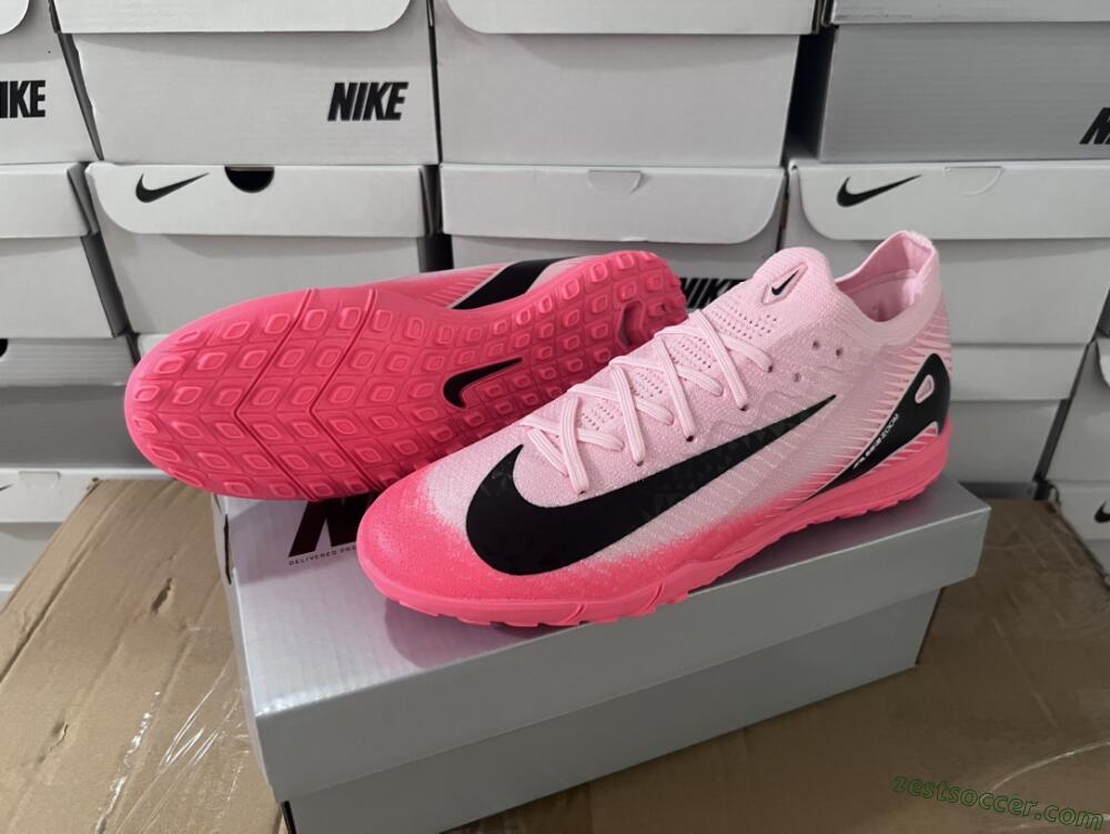 Nike Air Zoom Mercurial Vapor 16 Elite TF Low-Tops Soccer Shoes - Pink/White