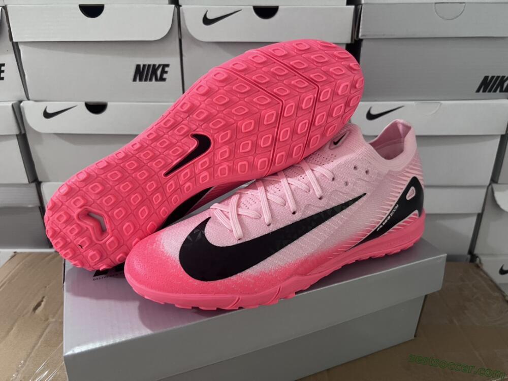 Nike Air Zoom Mercurial Vapor 16 Elite TF Low-Tops Soccer Shoes - Pink/White