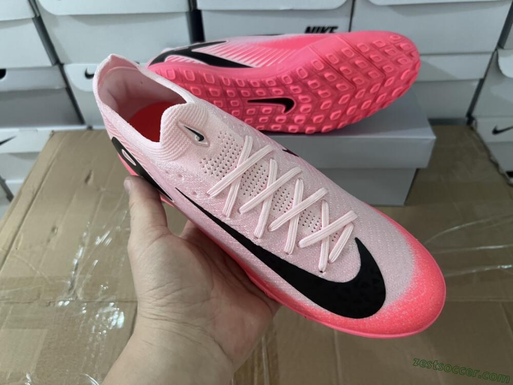 Nike Air Zoom Mercurial Vapor 16 Elite TF Low-Tops Soccer Shoes - Pink/White