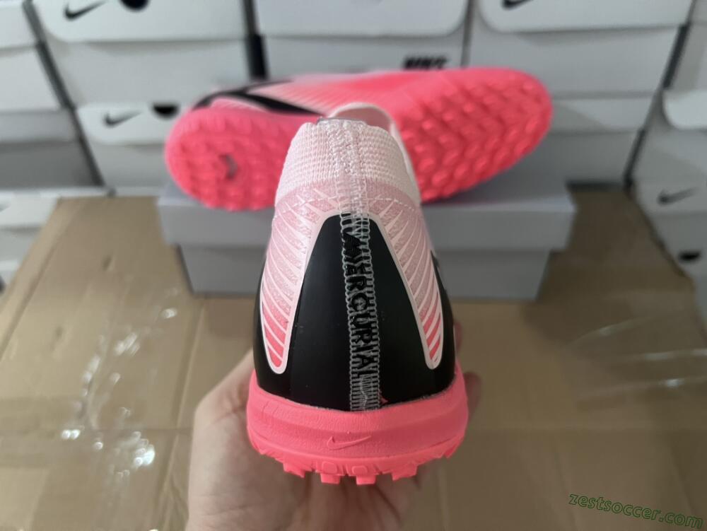 Nike Air Zoom Mercurial Vapor 16 Elite TF Low-Tops Soccer Shoes - Pink/White