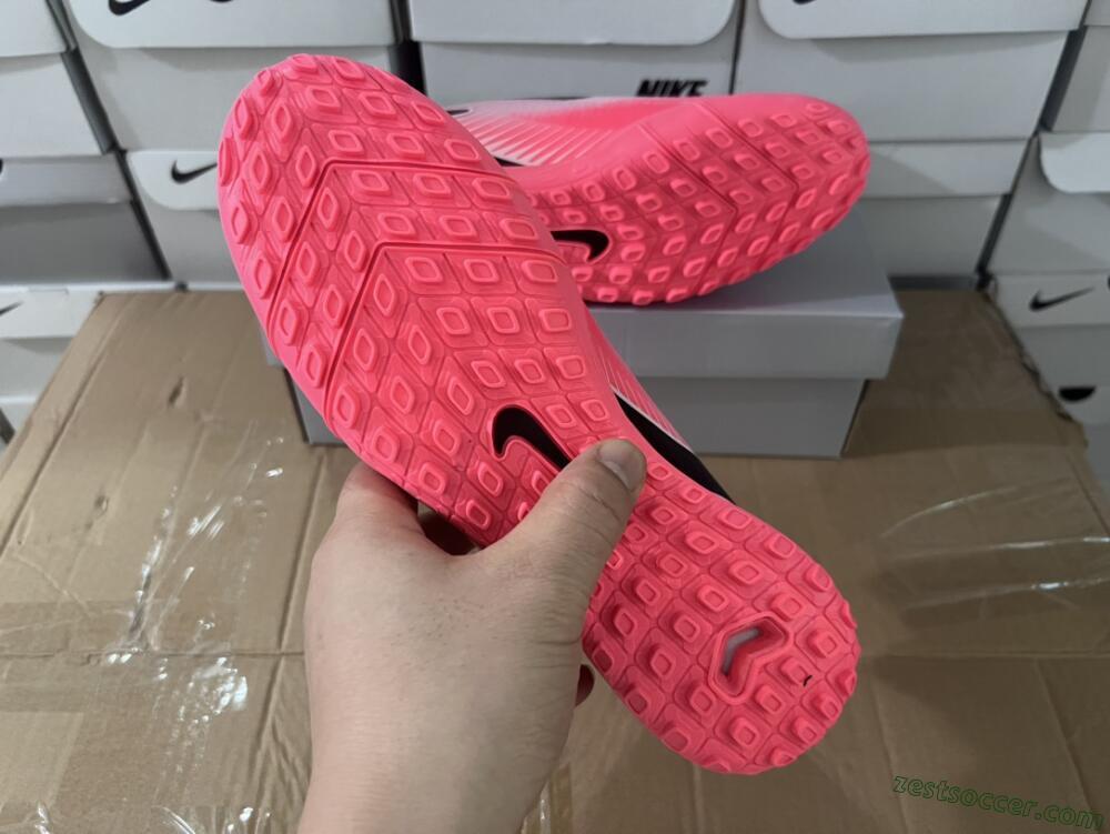 Nike Air Zoom Mercurial Vapor 16 Elite TF Low-Tops Soccer Shoes - Pink/White