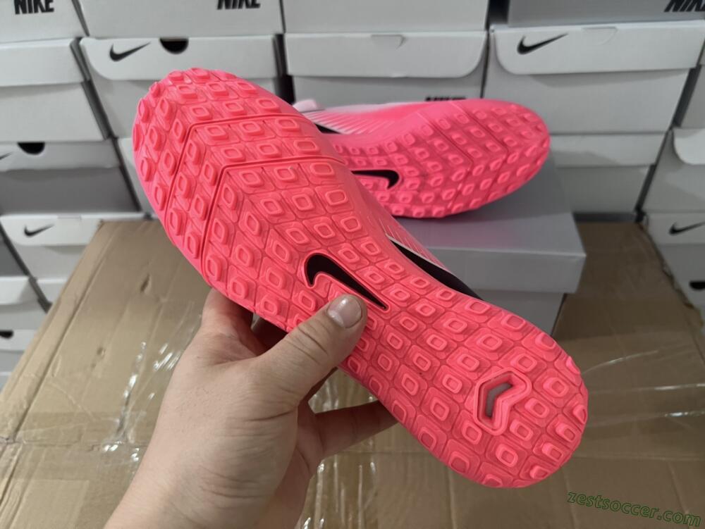 Nike Air Zoom Mercurial Superfly 10 Elite TF High-Tops Soccer Shoes - Pink/Black