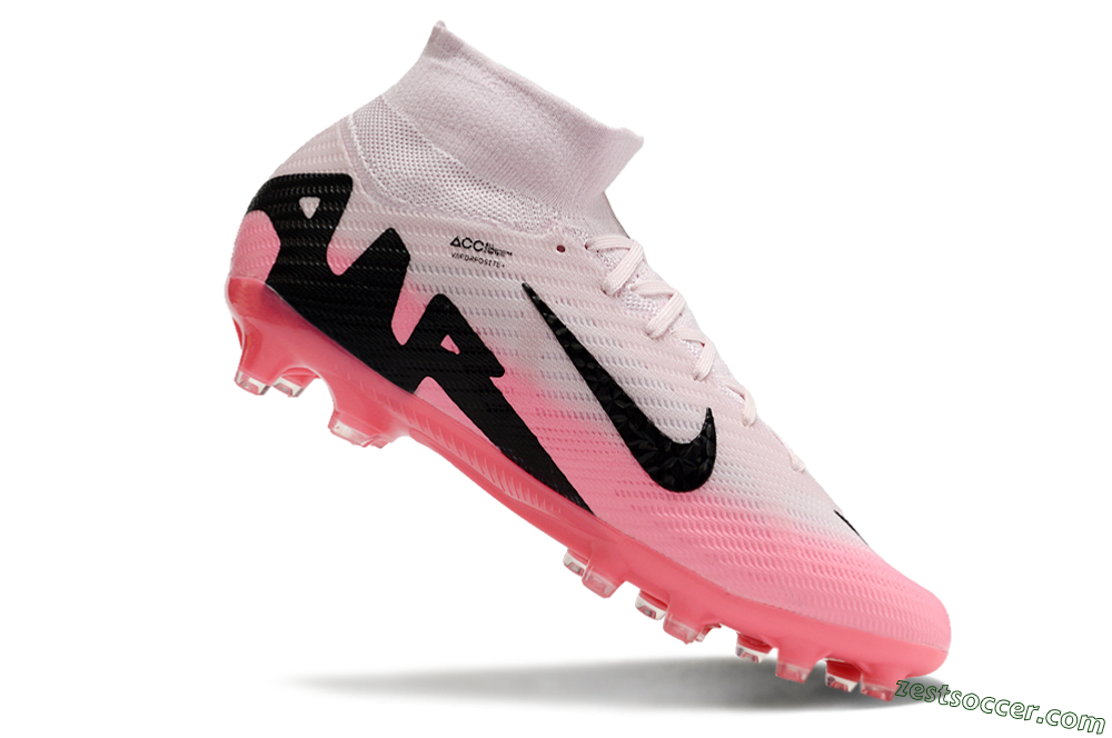 Nike Air Zoom Mercurial Superfly 9 Elite AG High-Tops Soccer Cleats - Pink/Red/Black 5