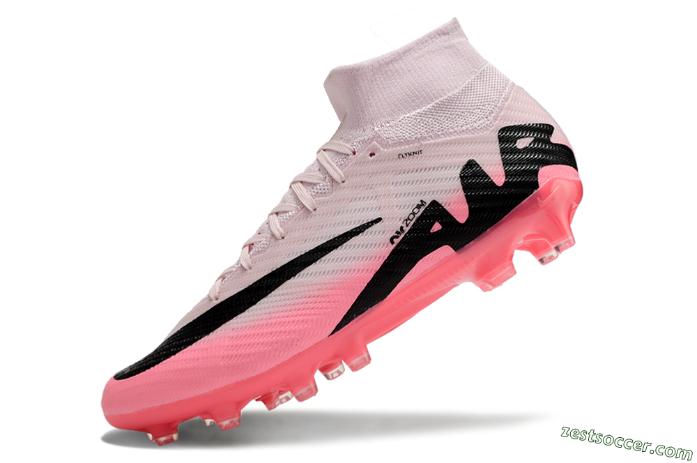 Nike Air Zoom Mercurial Superfly 9 Elite AG High-Tops Soccer Cleats - Pink/Red/Black 6