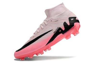 Nike Air Zoom Mercurial Superfly 9 Elite AG High-Tops Soccer Cleats - Pink/Red/Black