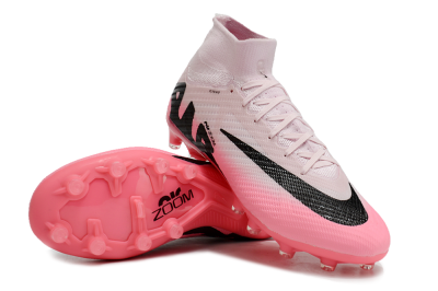 Nike Air Zoom Mercurial Superfly 9 Elite AG High-Tops Soccer Cleats - Pink/Red/Black