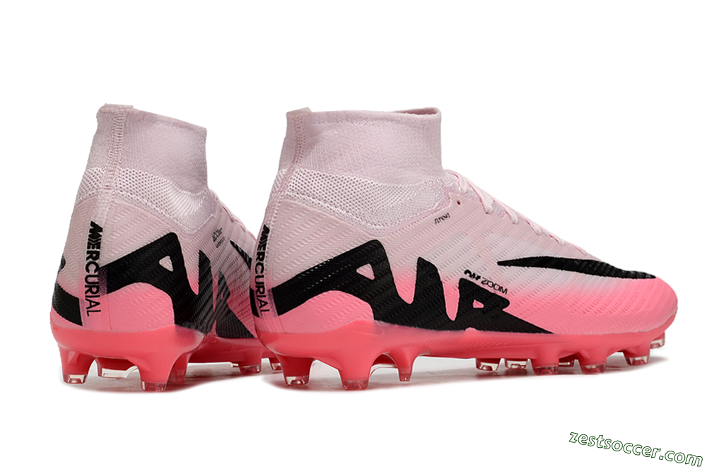 Nike Air Zoom Mercurial Superfly 9 Elite AG High-Tops Soccer Cleats - Pink/Red/Black 7