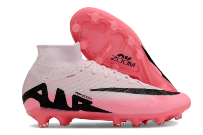 Nike Air Zoom Mercurial Superfly 9 Elite AG High-Tops Soccer Cleats - Pink/Red/Black