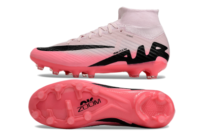Nike Air Zoom Mercurial Superfly 9 Elite AG High-Tops Soccer Cleats - Pink/Red/Black