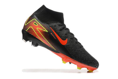 Nike Air Zoom Mercurial Superfly 10 Elite FG High-Tops Soccer Cleats - Black/Red/Yellow