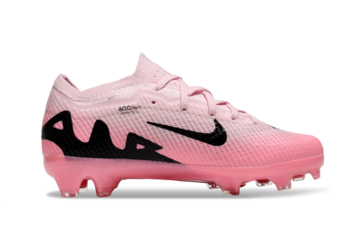 Kids Nike Air Zoom Mercurial Vapor 15 Elite FG Low-Tops Soccer Cleats - Pink/Black