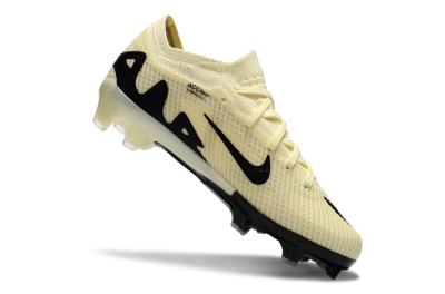Kids Nike Air Zoom Mercurial Vapor 15 Elite FG Low-Tops Soccer Cleats - Beige/Black