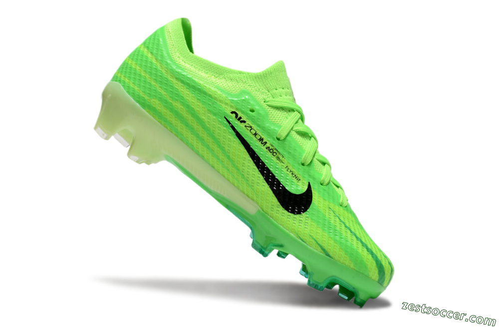Kids Nike Air Zoom Mercurial Vapor 15 Elite FG Low-Tops Soccer Cleats - Yellow/Black 4