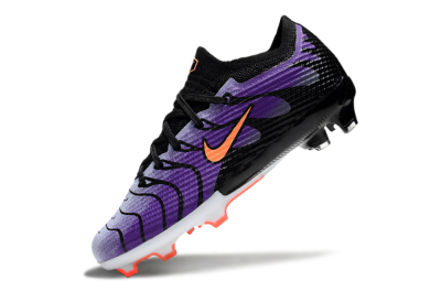 Kids Nike Air Zoom Mercurial Vapor 15 Elite FG Low-Tops Soccer Cleats - Purple/Orange/Black