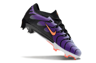 Kids Nike Air Zoom Mercurial Vapor 15 Elite FG Low-Tops Soccer Cleats - Purple/Orange/Black