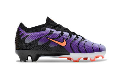 Kids Nike Air Zoom Mercurial Vapor 15 Elite FG Low-Tops Soccer Cleats - Purple/Orange/Black