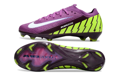 Nike Air Zoom Mercurial Vapor 16 Elite FG Low-Tops Soccer Cleats - Purple/White/Yellow/Brown