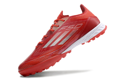 Adidas F50 Pro TF Low-Tops Soccer Shoes - Red/Silver/White