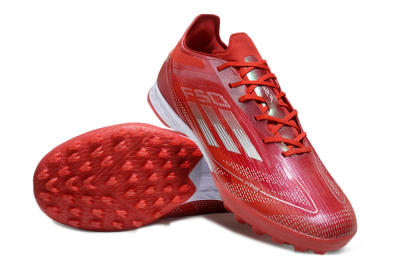 Adidas F50 Pro TF Low-Tops Soccer Shoes - Red/Silver/White