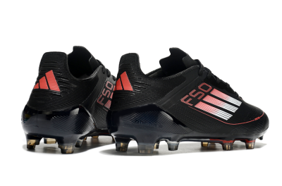 Adidas F50 Eltie FG Low-Tops Soccer Cleats - Black/White/Red