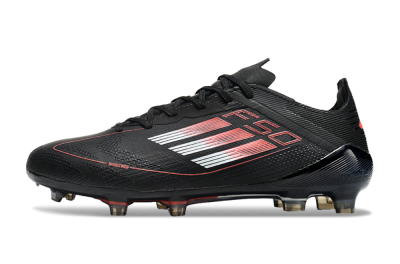 Adidas F50 Eltie FG Low-Tops Soccer Cleats - Black/White/Red