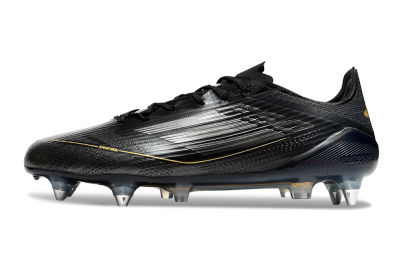 Adidas F50 Elite SG Low-Tops Soccer Cleats - Black/Gold/Silver