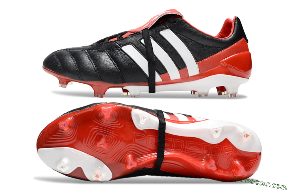 Adidas Predator Mutator Mania Tormentor FG Low-Tops Soccer Cleats - Black/White/Red 1