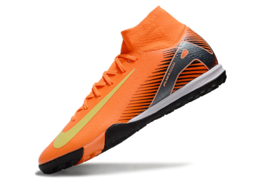 Nike Air Zoom Mercurial Superfly 10 Elite TF High-Tops Soccer Shoes - Red/Yellow/Black