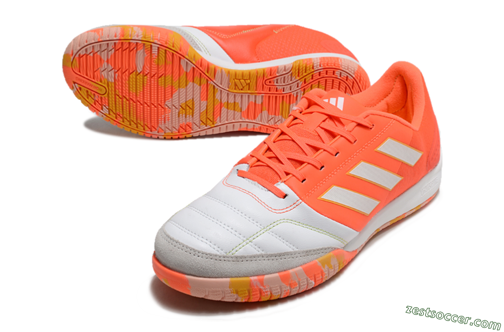Adidas Top Sala Competition IC Low-Tops Soccer Shoes - White/Red/Yellow 3