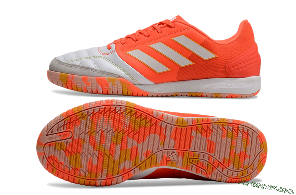 Adidas Top Sala Competition IC Low-Tops Soccer Shoes - White/Red/Yellow 1