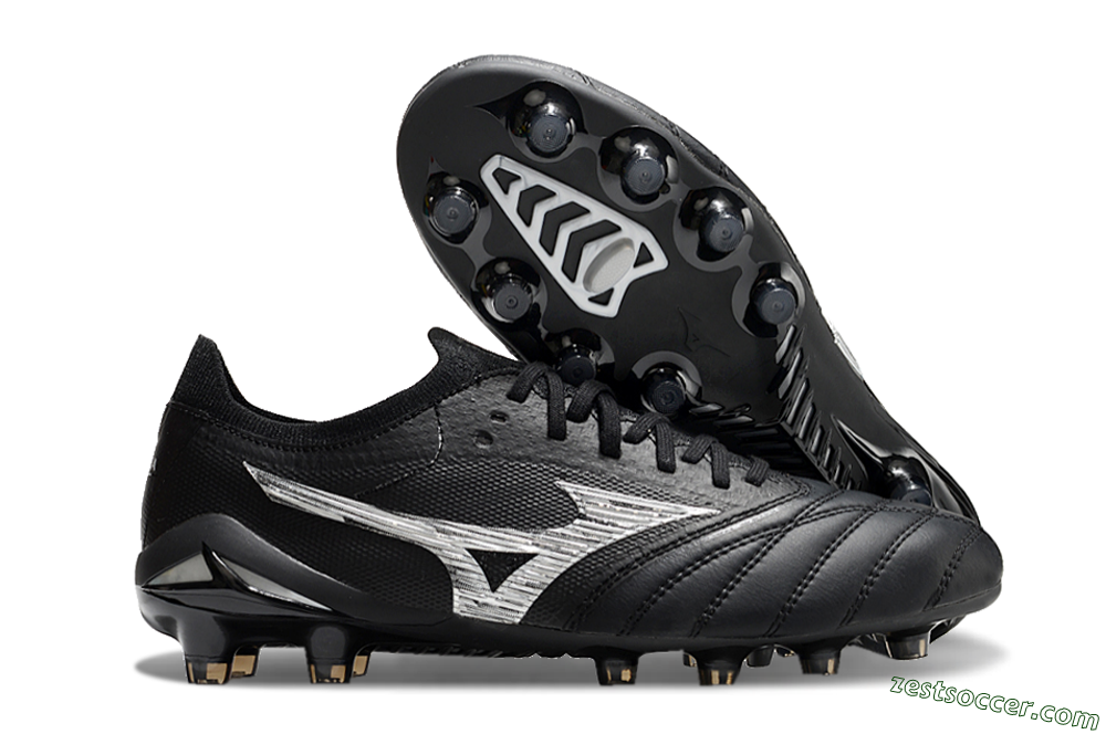 Mizuno Morelia Neo 4 FG Low-Tops Soccer Cleats - Black/White 0