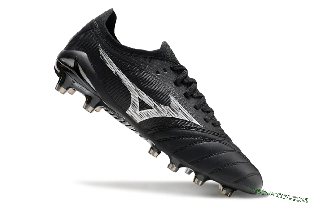 Mizuno Morelia Neo 4 FG Low-Tops Soccer Cleats - Black/White 4