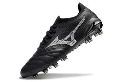 Mizuno Morelia Neo 4 FG Low-Tops Soccer Cleats - Black/White