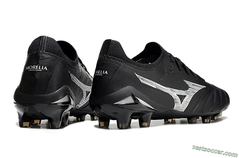 Mizuno Morelia Neo 4 FG Low-Tops Soccer Cleats - Black/White 6