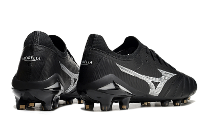 Mizuno Morelia Neo 4 FG Low-Tops Soccer Cleats - Black/White
