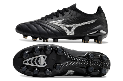 Mizuno Morelia Neo 4 FG Low-Tops Soccer Cleats - Black/White