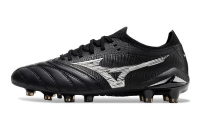Mizuno Morelia Neo 4 FG Low-Tops Soccer Cleats - Black/White