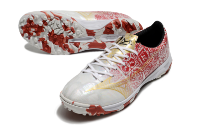 Mizuno Morelia Neo TF Low-Tops Soccer Shoes - White/Red/Gold