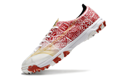 Mizuno Morelia Neo TF Low-Tops Soccer Shoes - White/Red/Gold