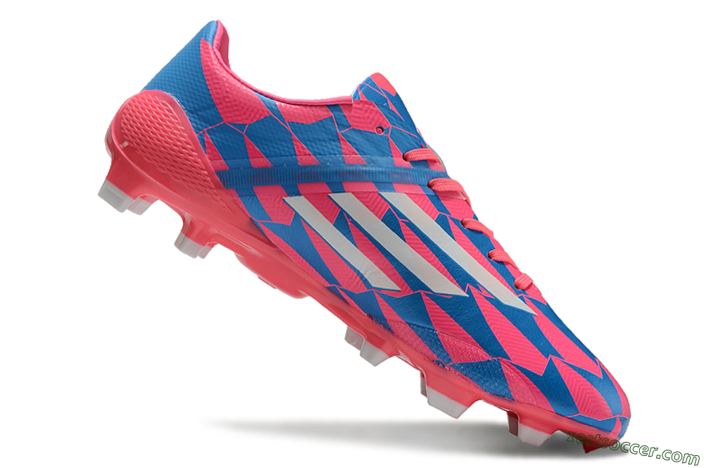 Adidas F50 Elite FG Low-Tops Soccer Cleats - Blue/Red/Silver 4