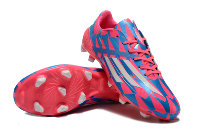 Adidas F50 Elite FG Low-Tops Soccer Cleats - Blue/Red/Silver